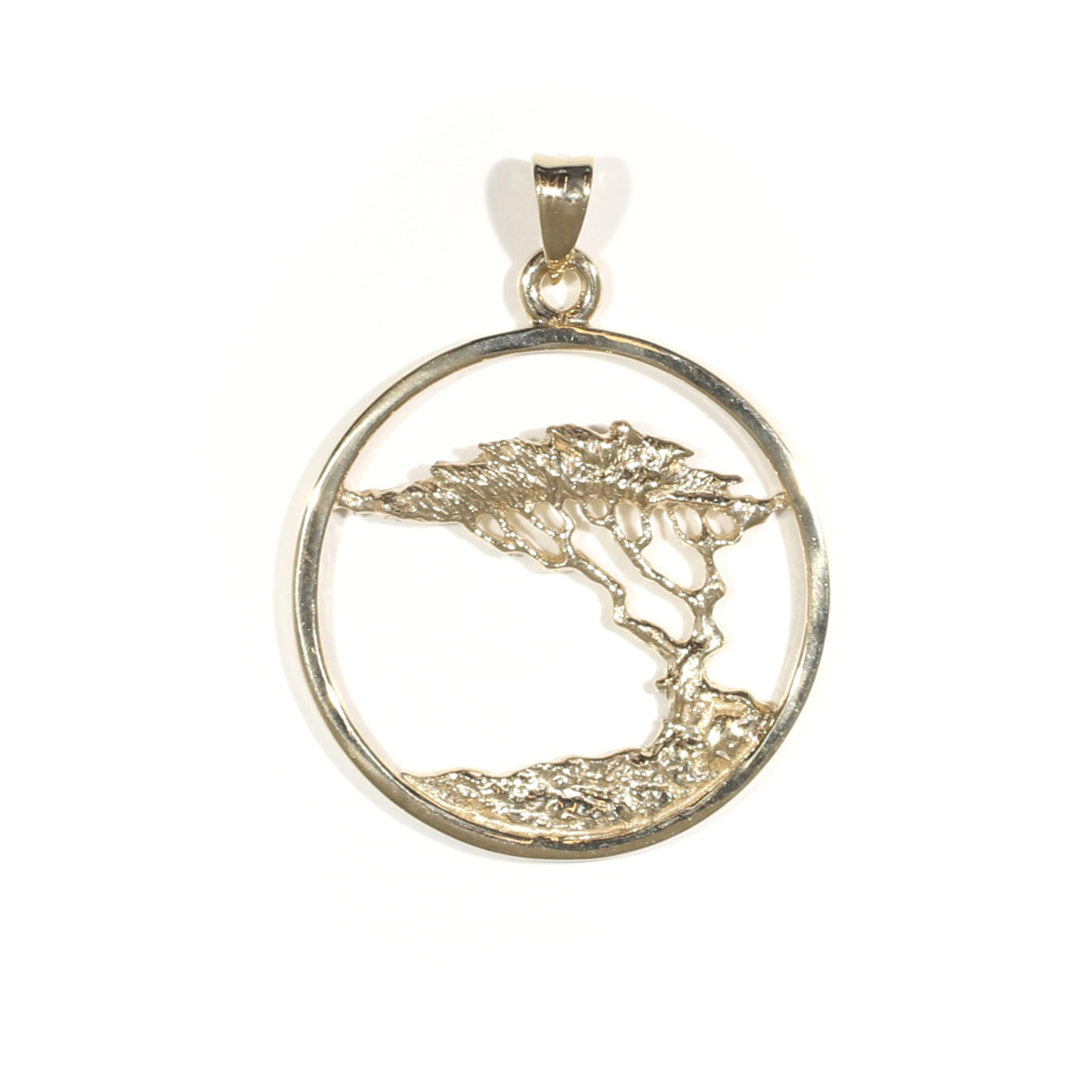 Tamara G Designs | Large Cypress Tree In A Circle Charm