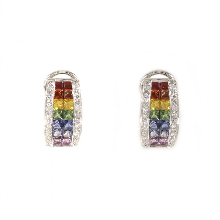 Tamara G Designs | Double Rainbow Half Hoop Earrings