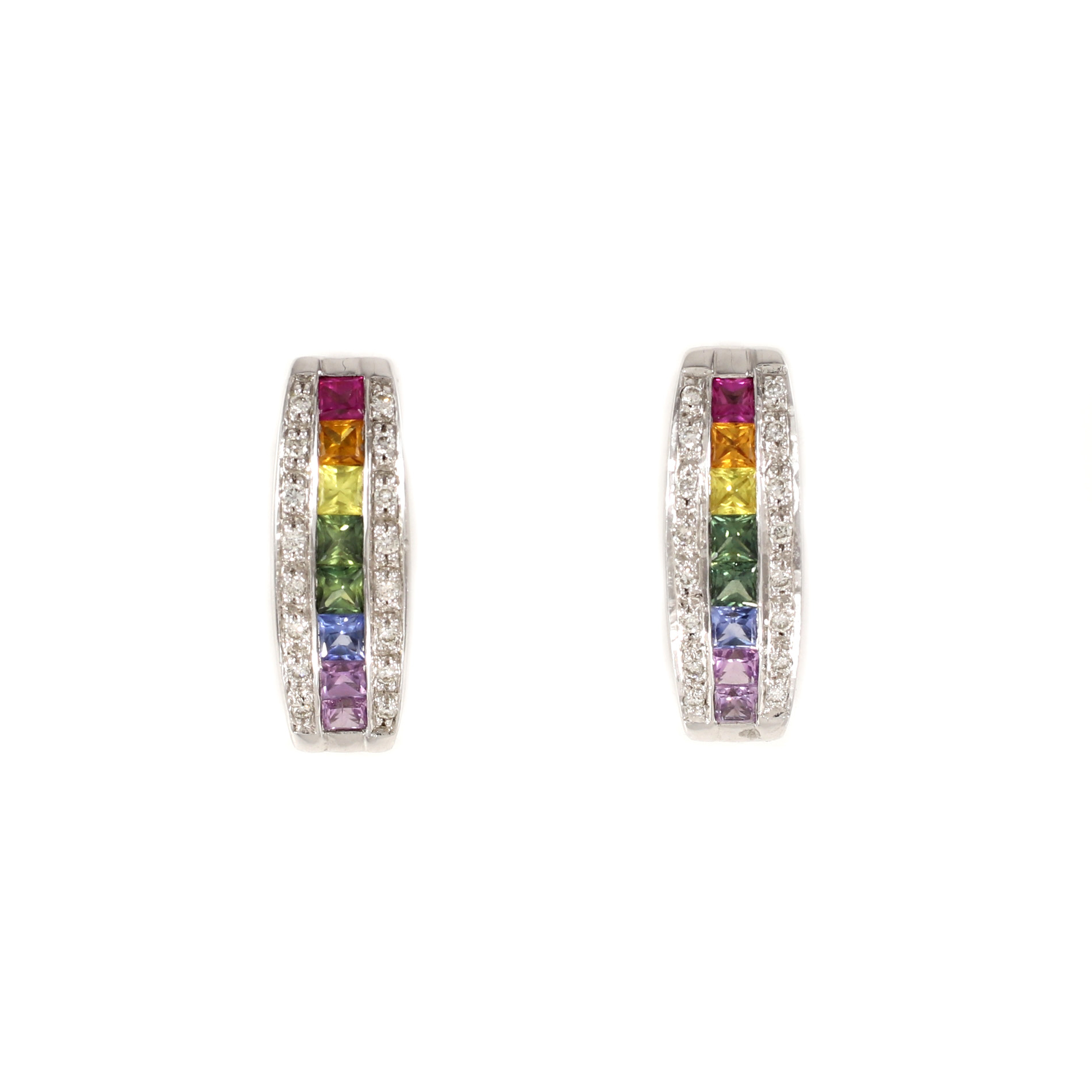 Rainbow Sapphire Earrings