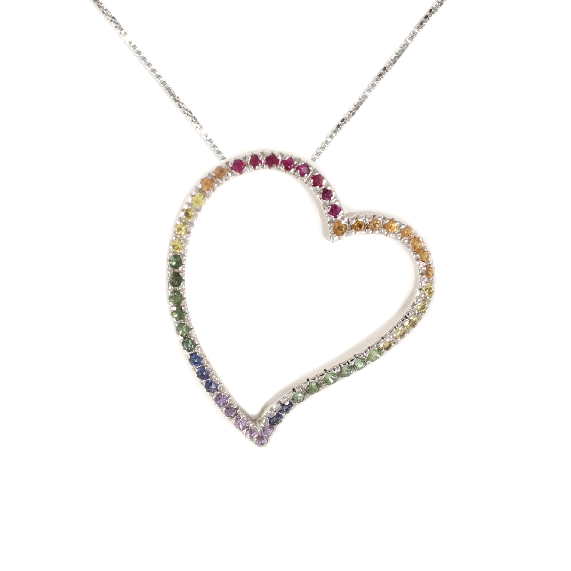 Rainbow Heart Pendant