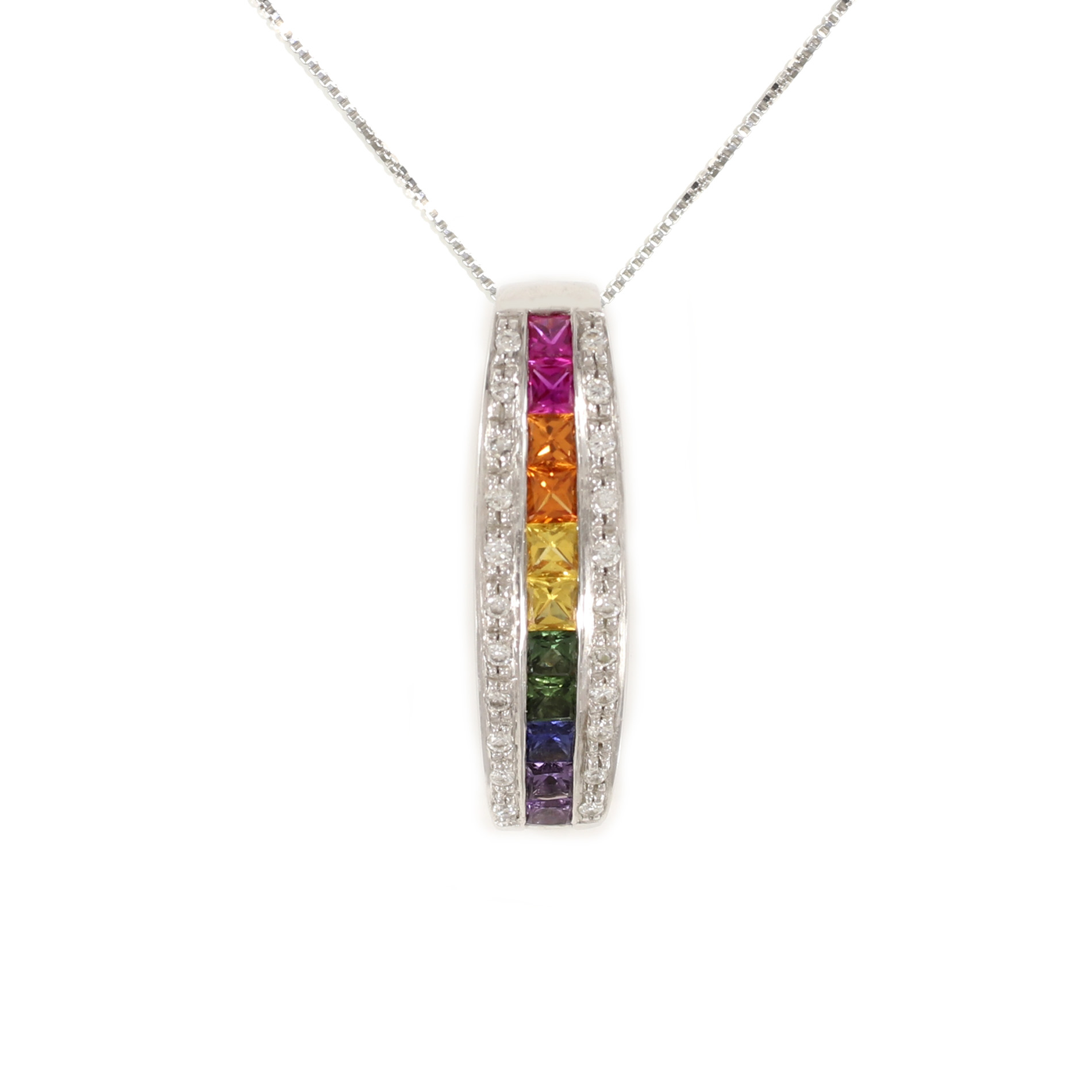 Rainbow Sapphire Pendant