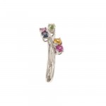 Rainbow Sapphire Vine Ring