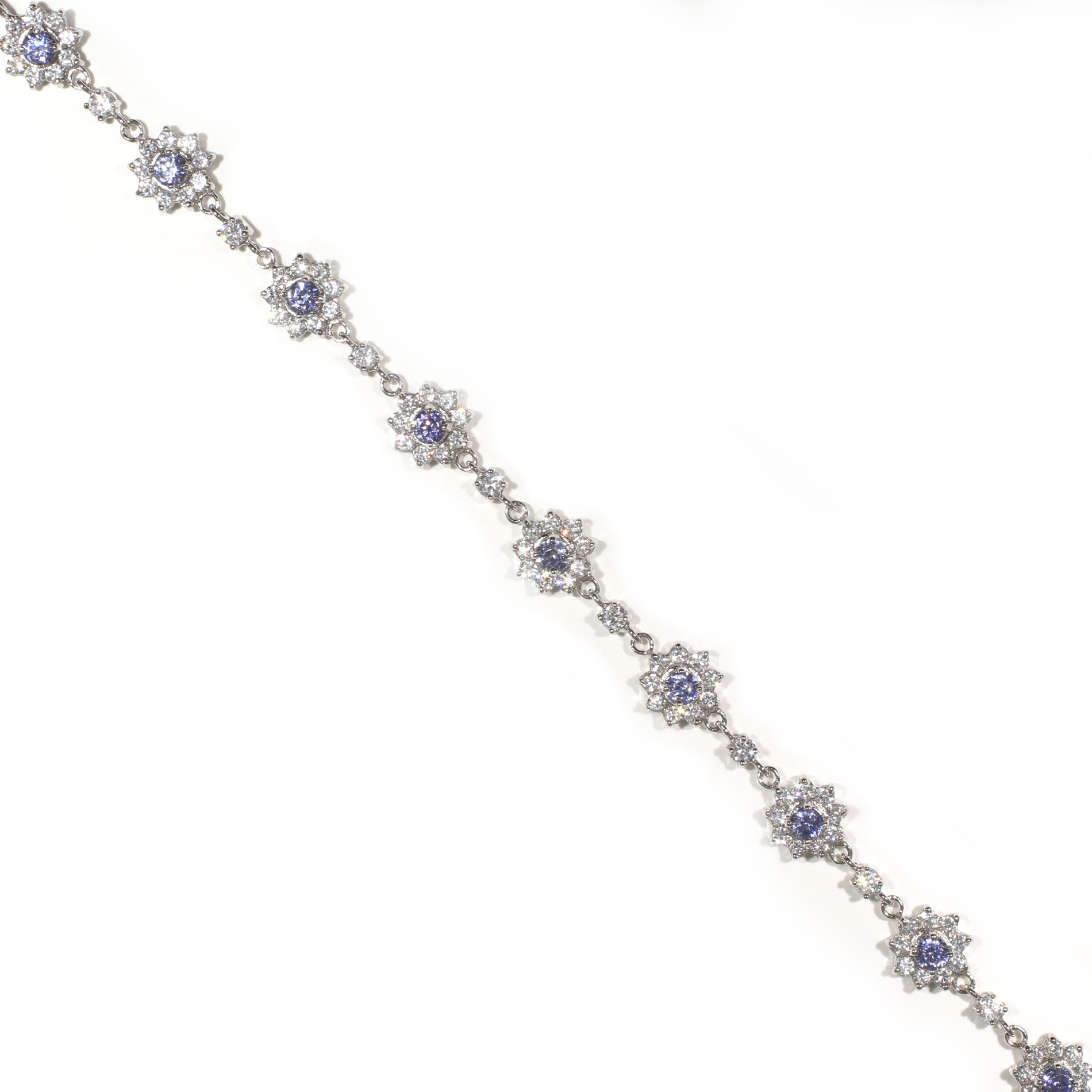 Halo Tanzanite Bracelet