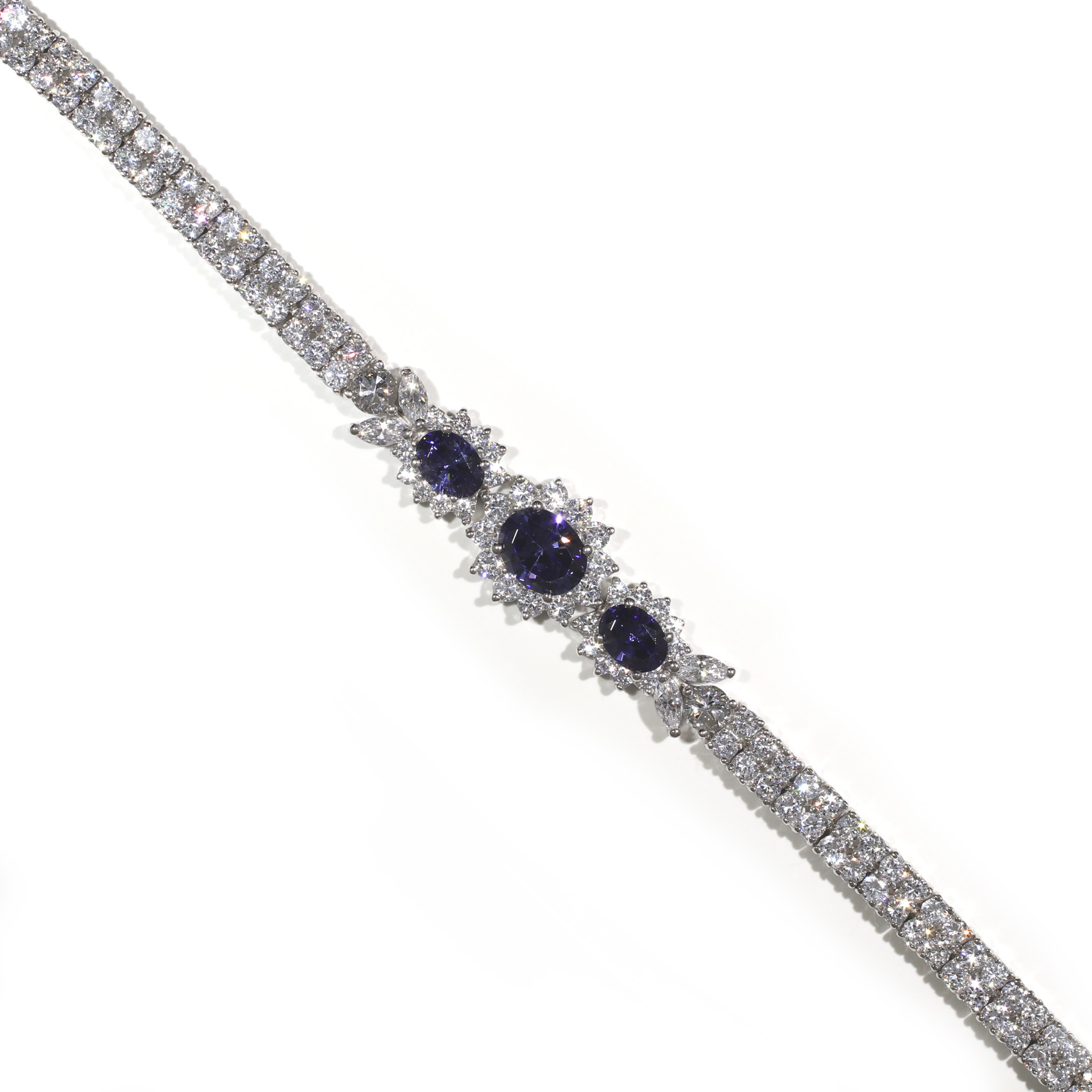 Halo Tanzanite Bracelet