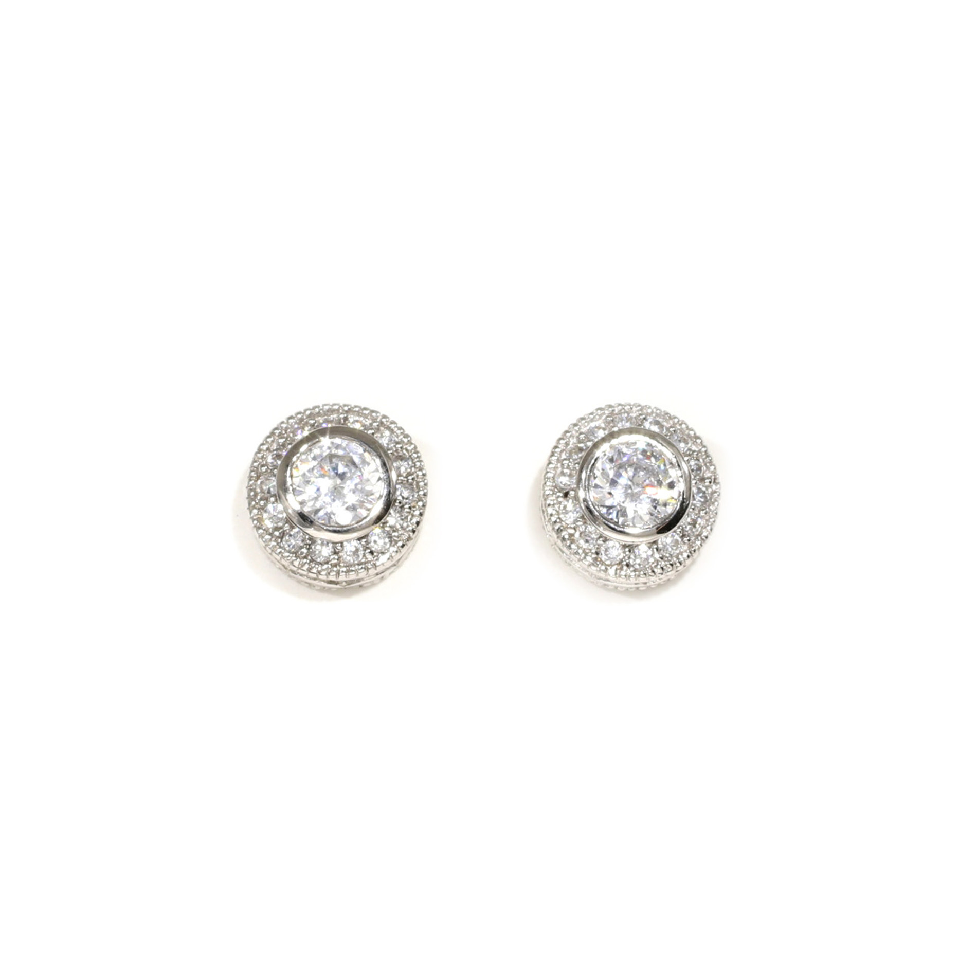 Vintage Halo Stud Earrings