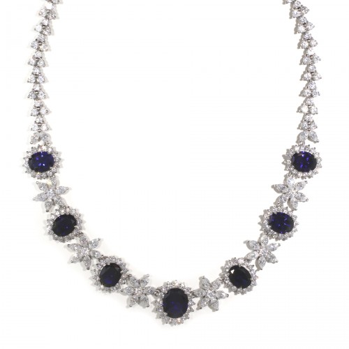 Tamara G Designs | Floral Inspired Sapphire Necklace