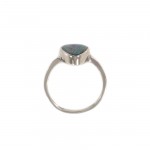 Simple Freeform Boulder Opal Ring