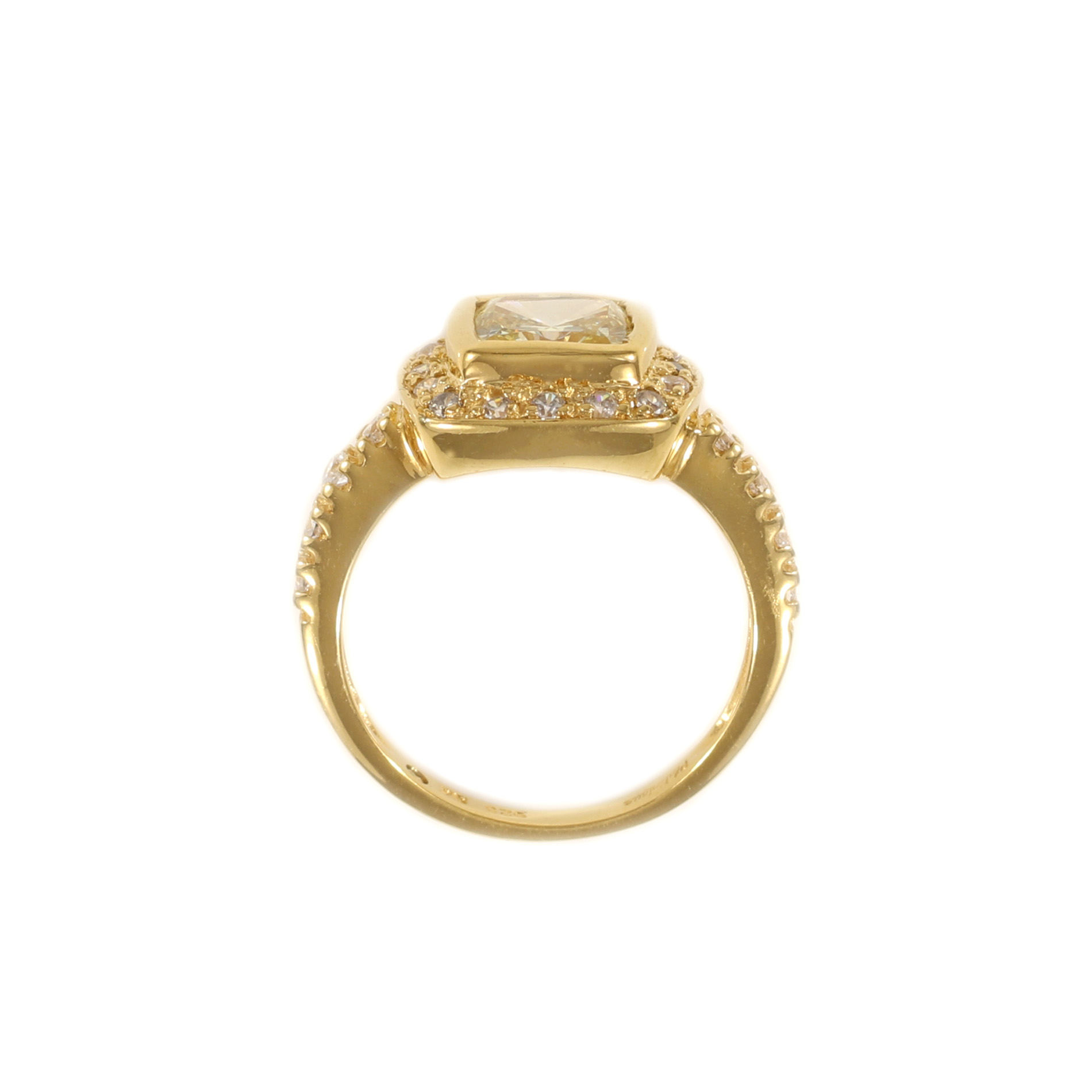 Tamara G Designs | Canary Halo Ring