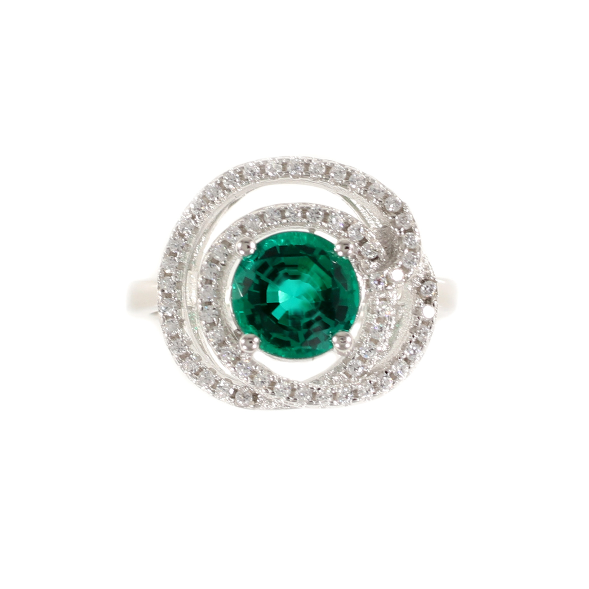 Tamara G Designs | Double Spiral Halo Ring
