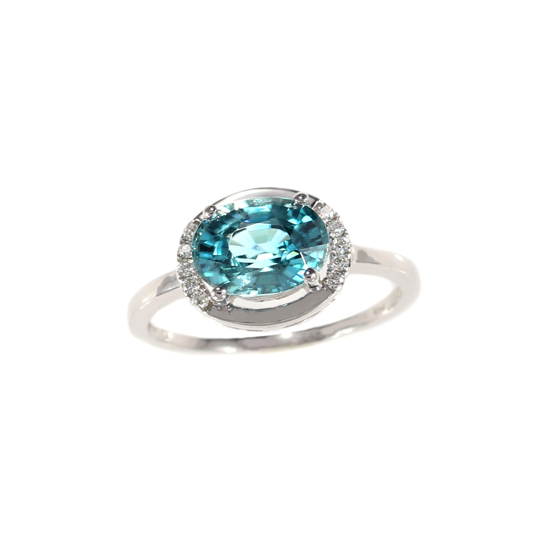 Tamara G Designs | East West Blue Zircon Ring