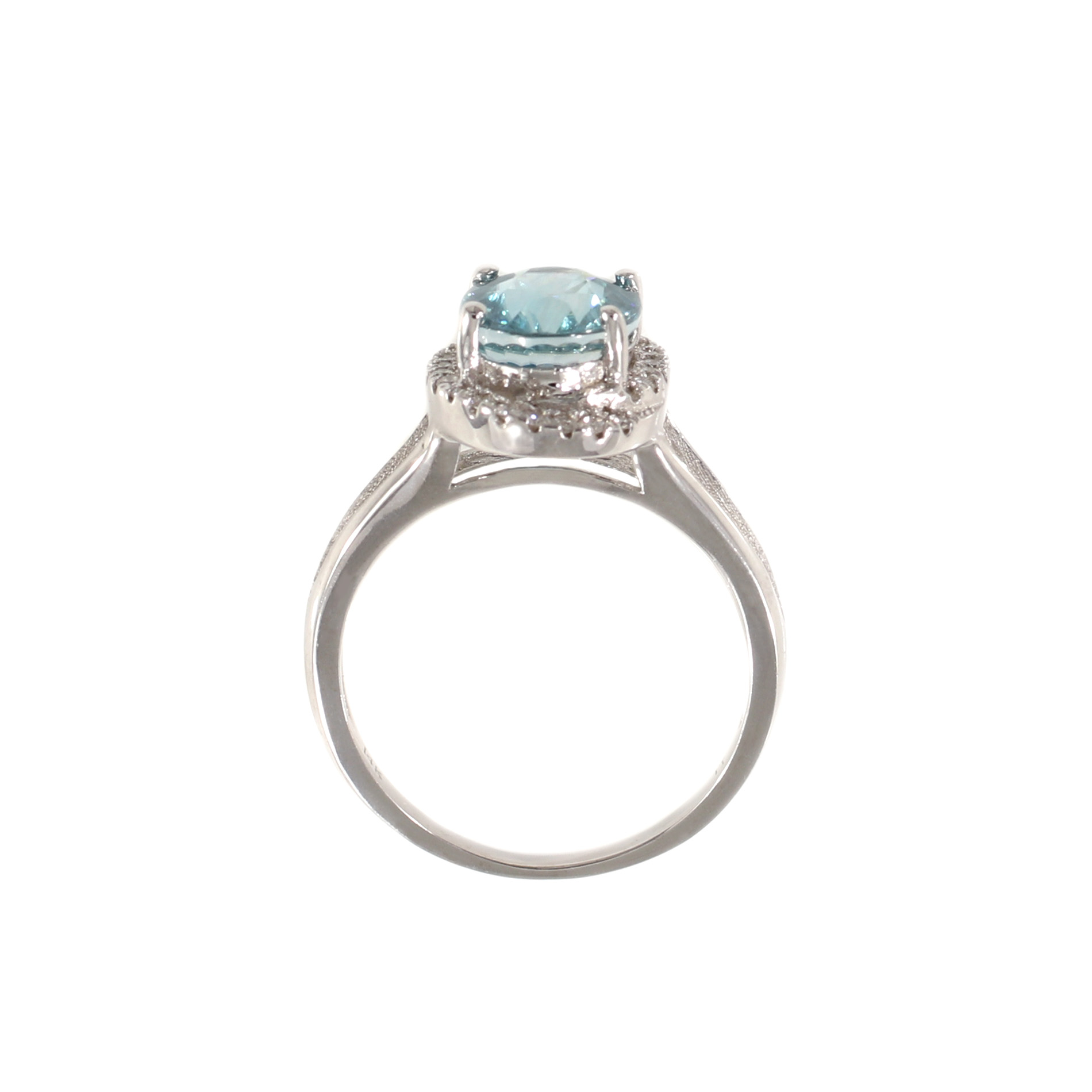 Tamara G Designs | Halo Blue Zircon Ring