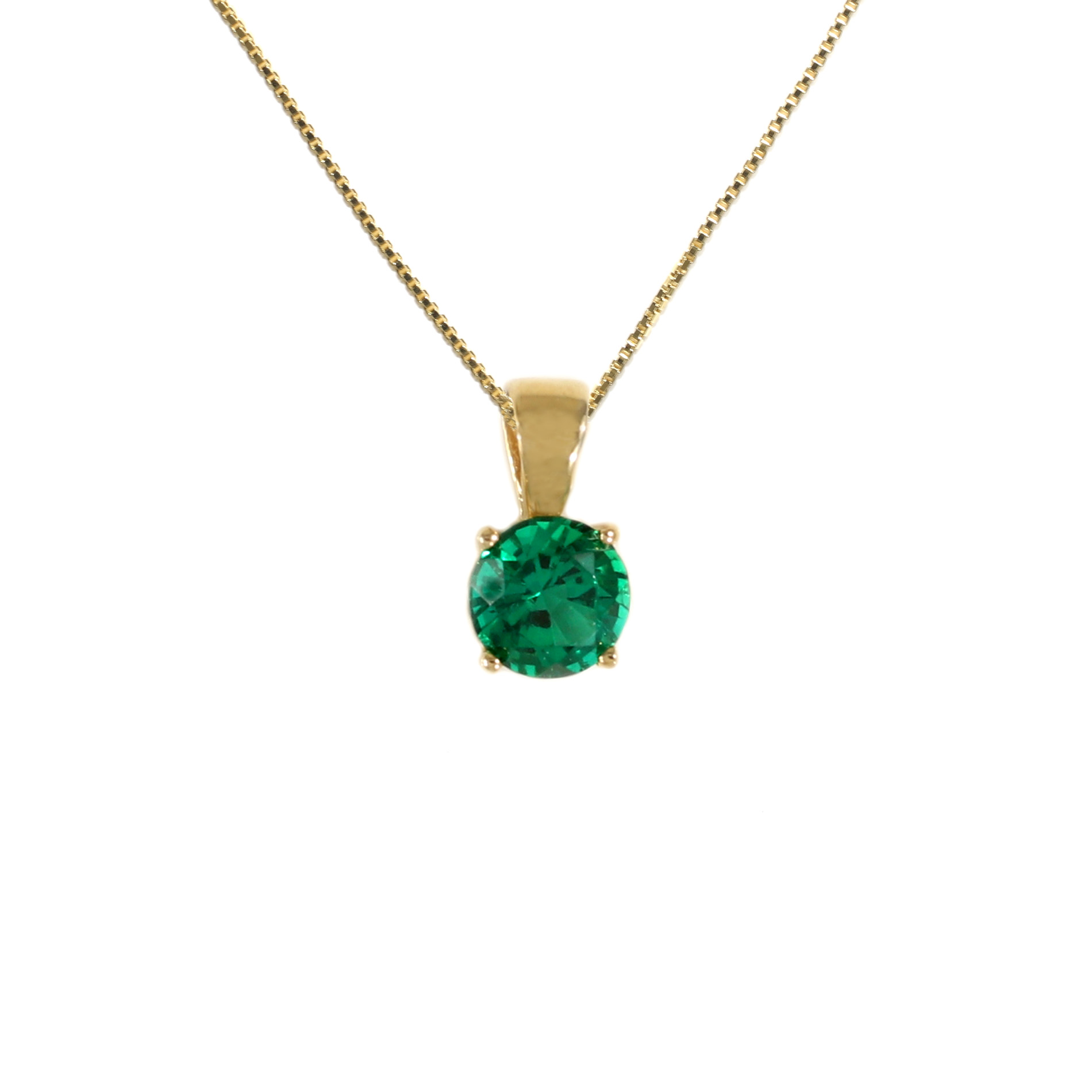 Tamara G Designs | Emerald Solitaire Pendant