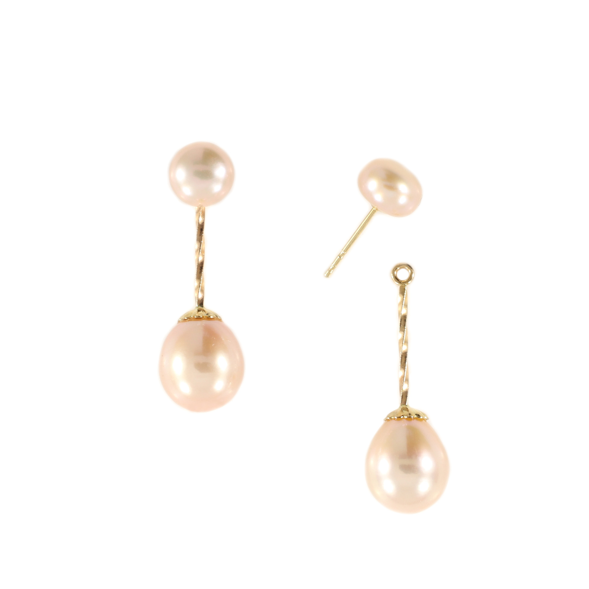 Tamara G Designs | Pink Pearl Dangle Earrings