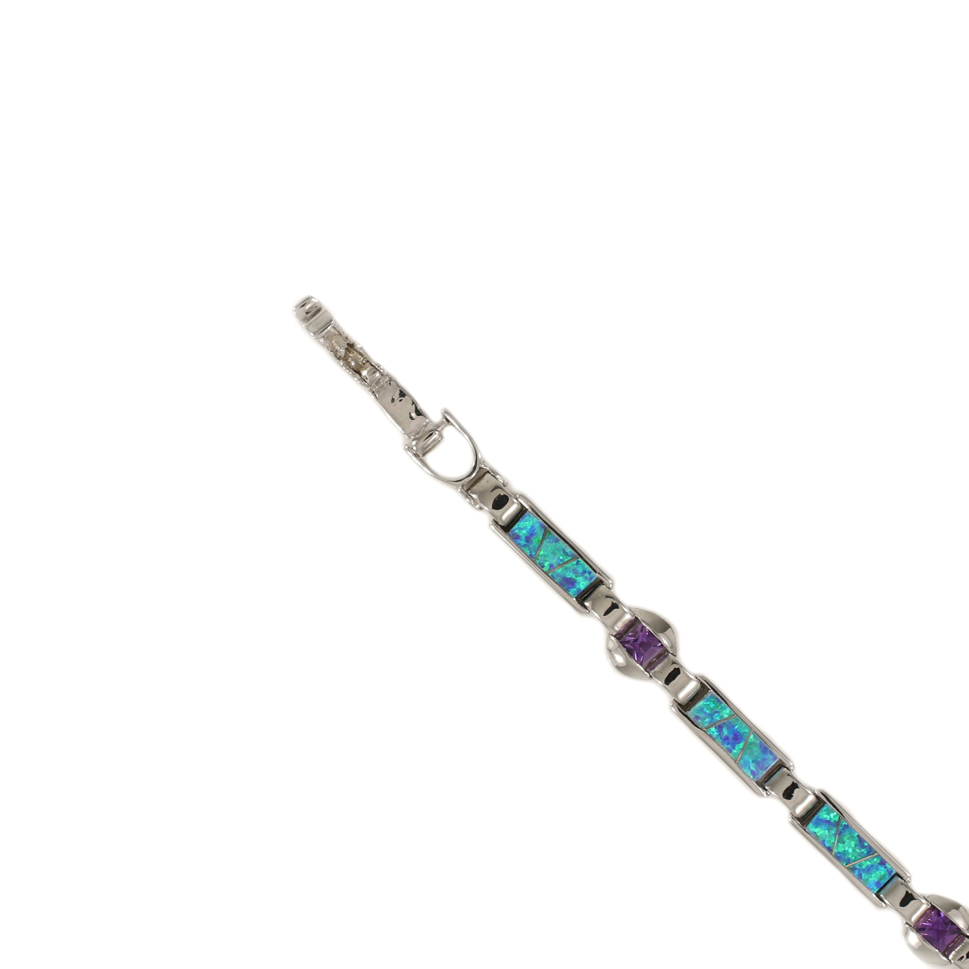 Opal and clearance amethyst bracelet
